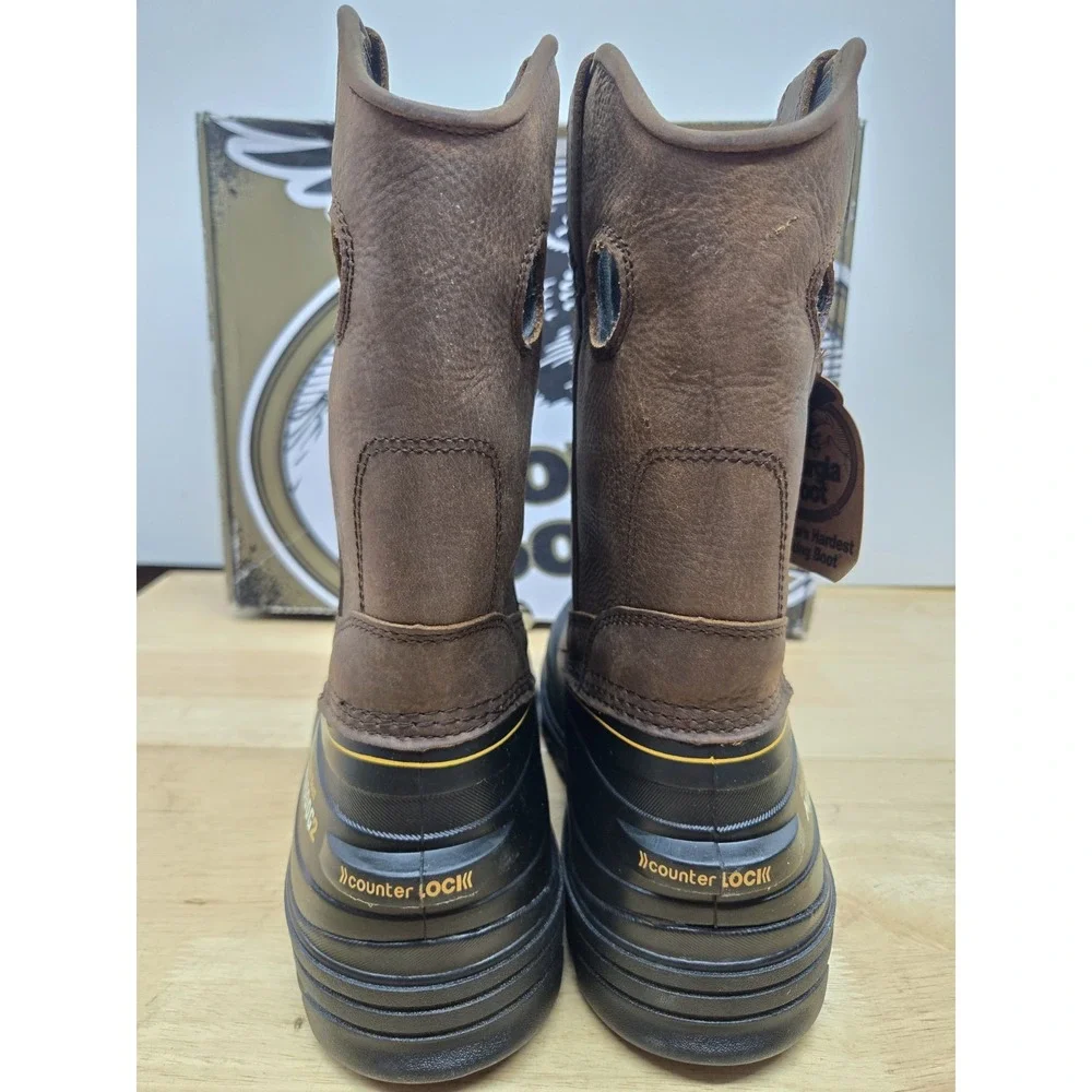 Georgia Boot Muddog 2 Boots Mens Size 10 Waterproof Stiff Toe Work Boot